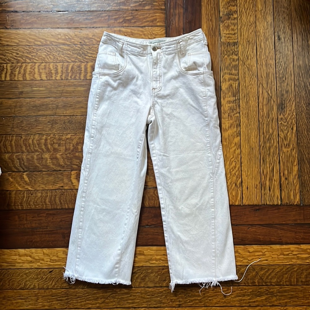 Rachel comey dirty white crop denim pants